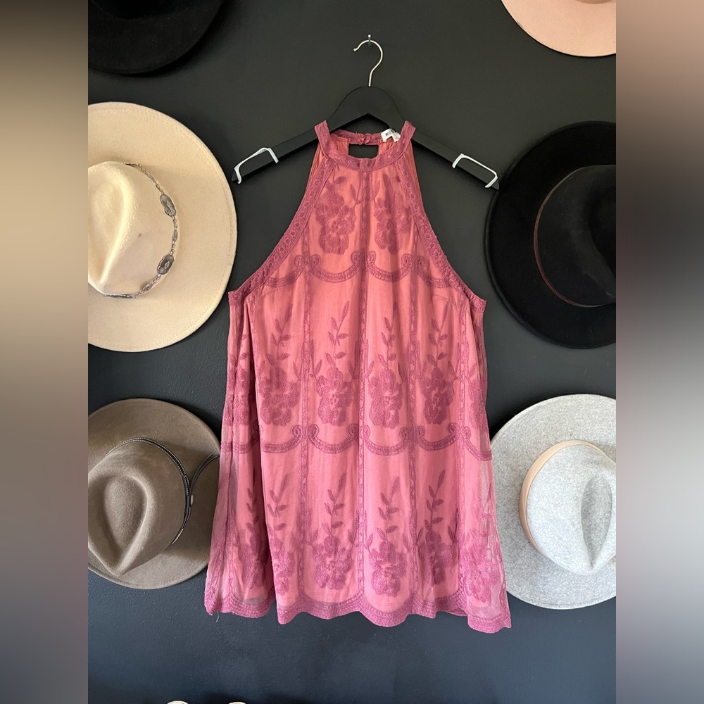 Vici Dolls Burgundy Lace Dress